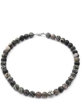 Mesh Work Bead Necklace